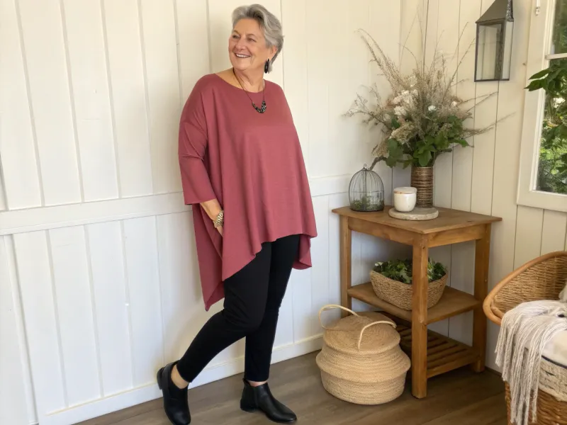 Tunic Top + Slim Ankle Pants