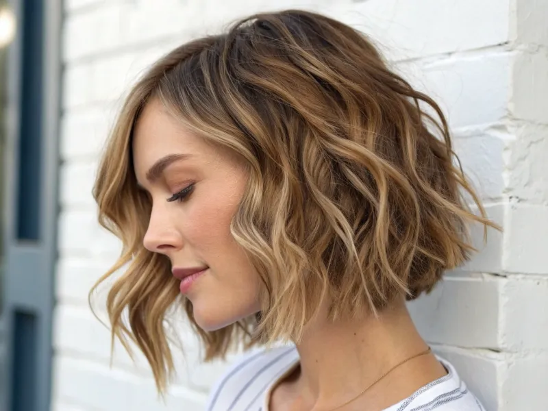 Wavy Bob with Soft Ends