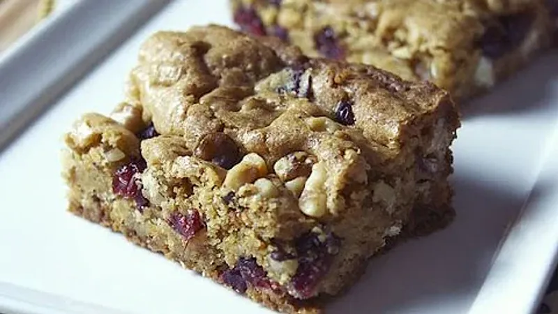 White Chocolate Cranberry Blondies