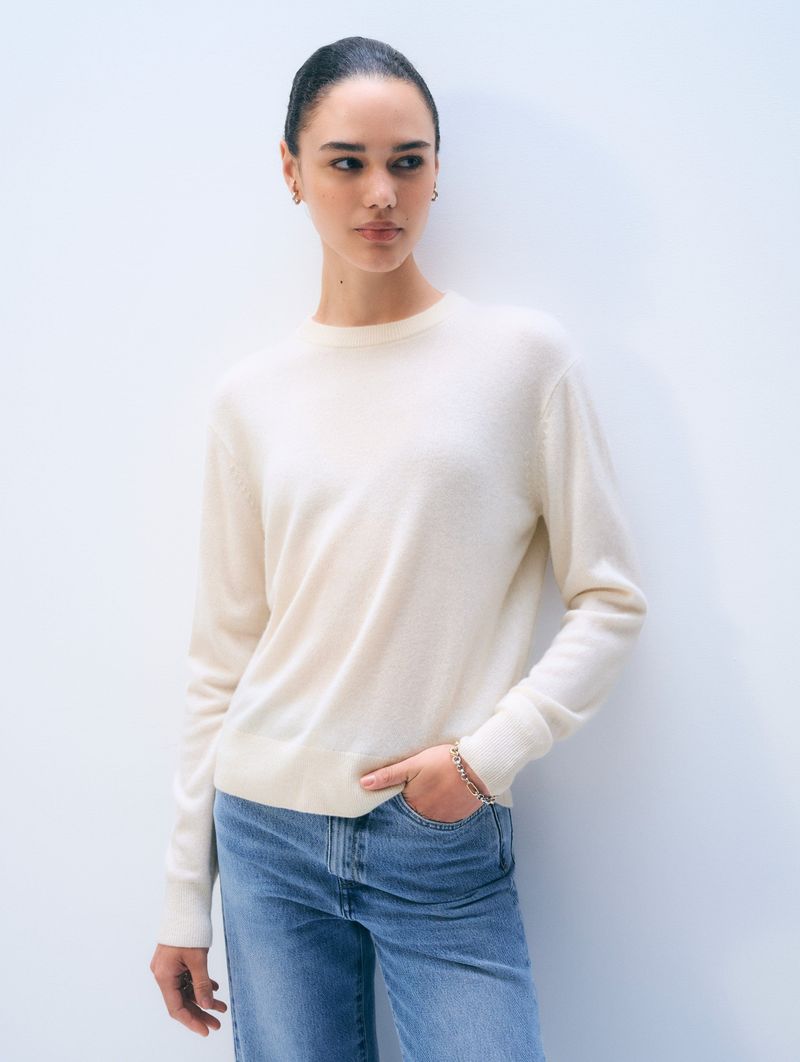 White + Warren Cashmere Crewneck Sweater