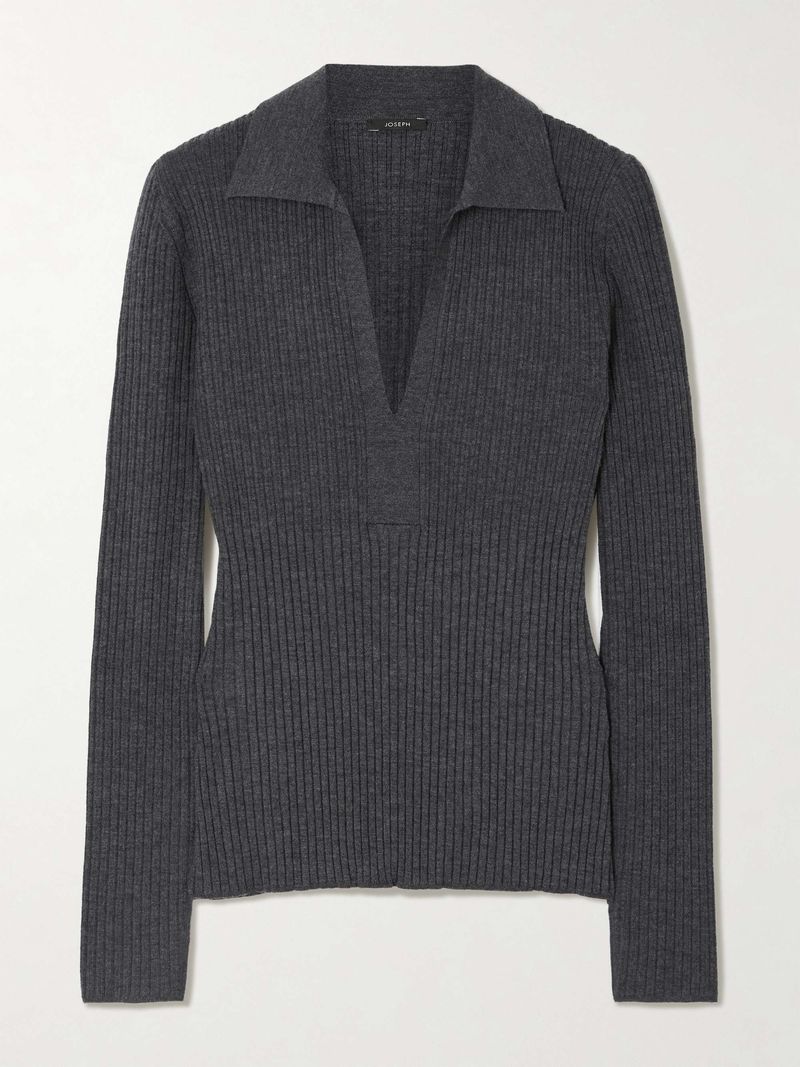 Wool-Blend Polo Neck