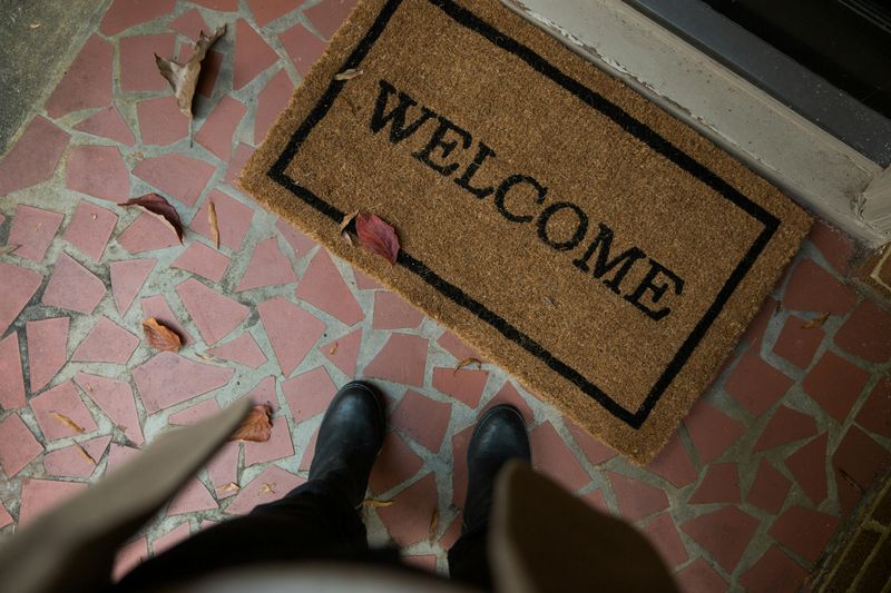 A Welcoming Doormat with Personality