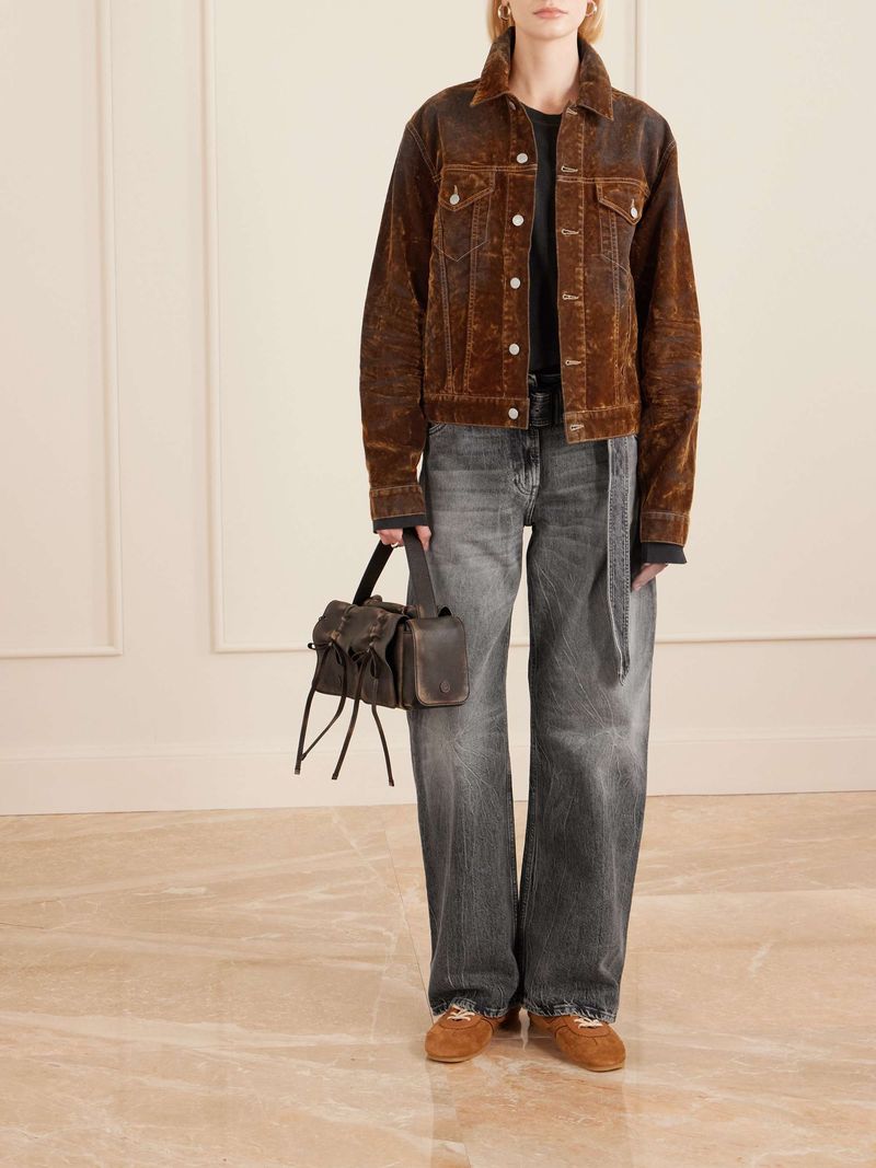 ACNE STUDIOS Page Belted Wide-Leg Jeans