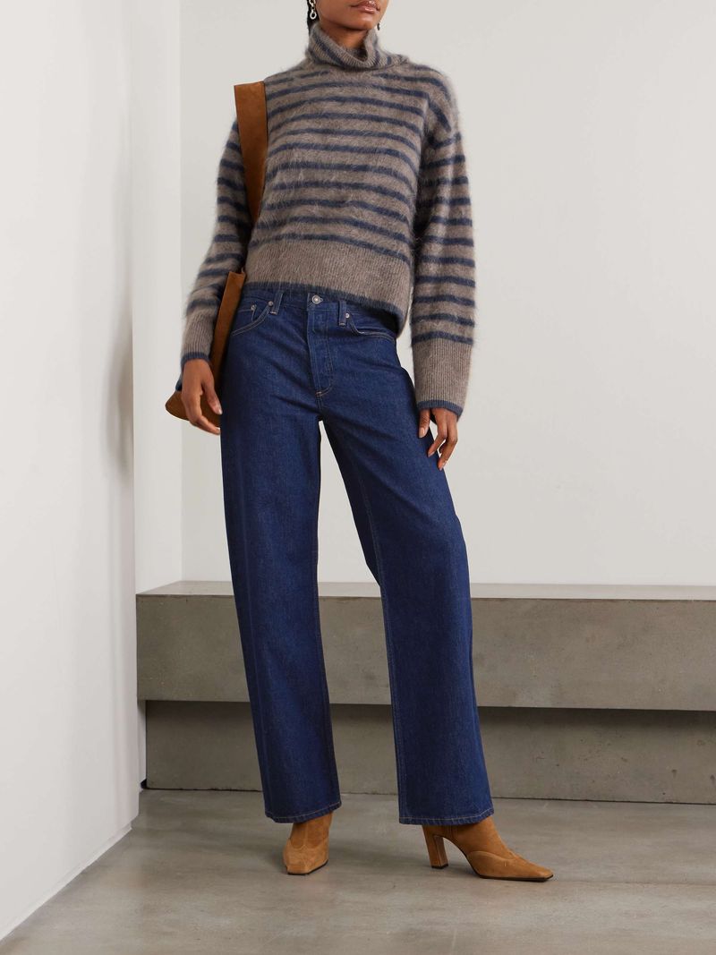 AGOLDE Arc Long High-Rise Wide-Leg Jeans