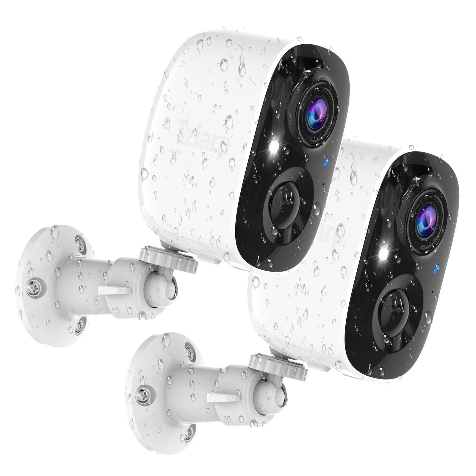 Tziarp 2K Battery Cameras (2-Pack)