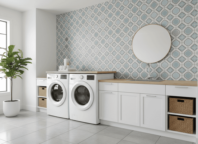 Add Peel-and-Stick Backsplash Tiles