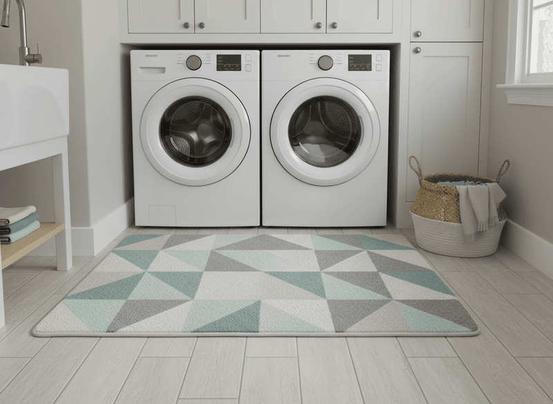 Add Washable, Non-Slip Floor Mats