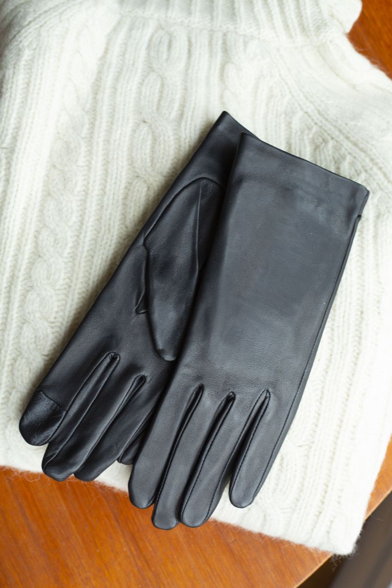 Agnelle Kate Leather Gloves