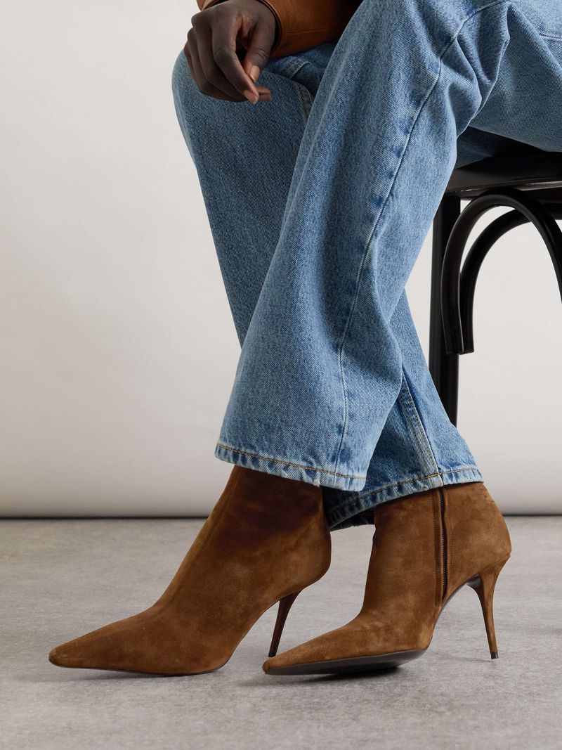 Ankle Boots with a Slim Heel