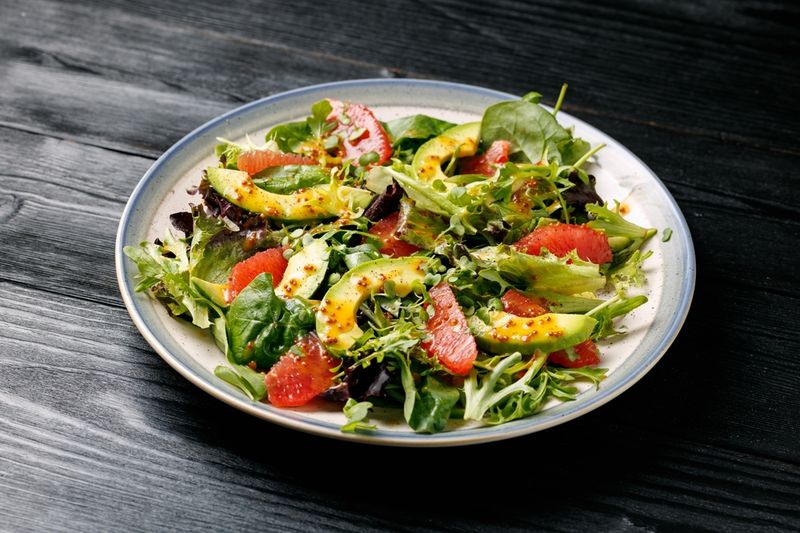 Avocado Grapefruit & Greens Salad