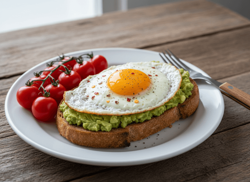 Avocado Toast with a Boiled or Fried Egg