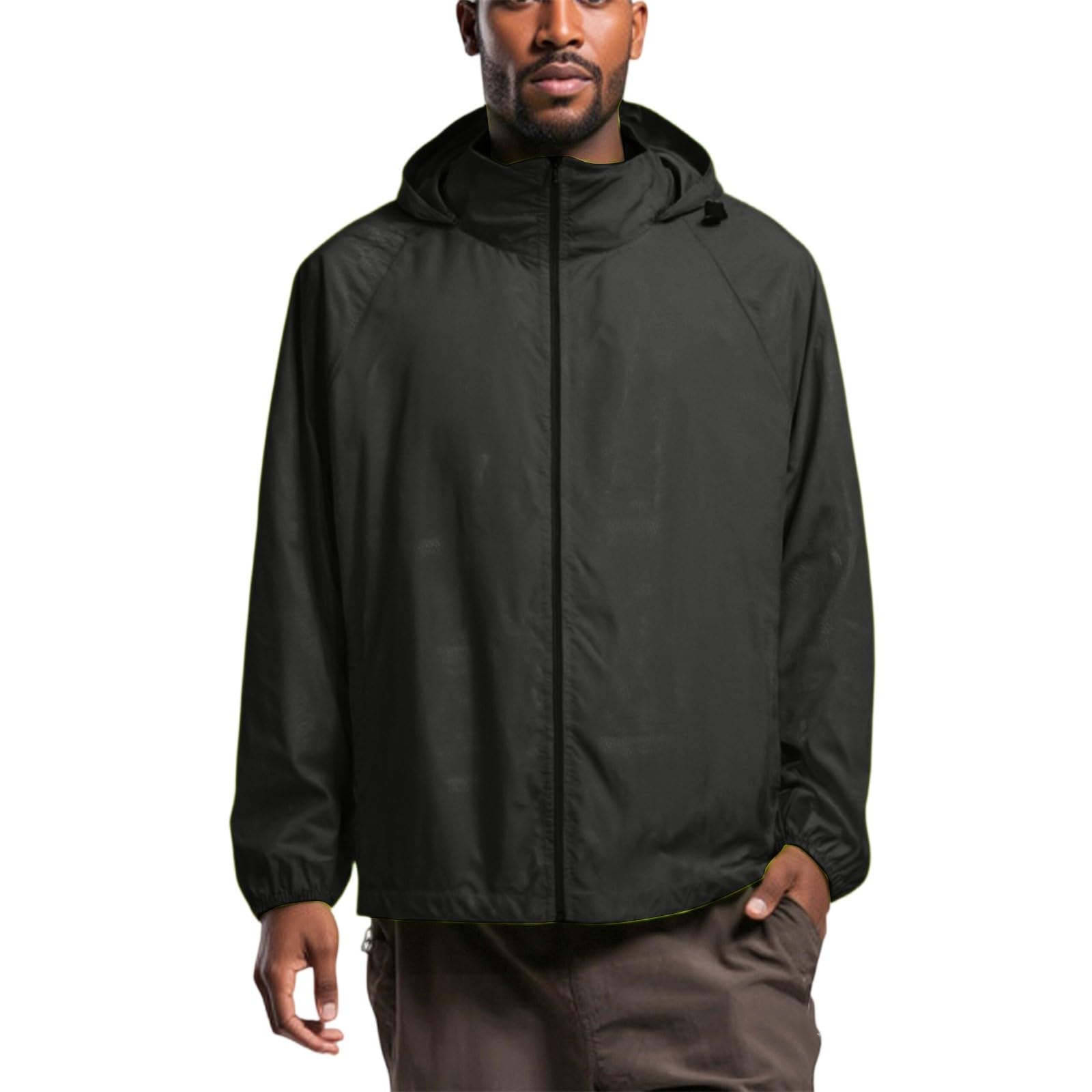 Men’s Lightweight Waterproof Windbreaker Rain Shell