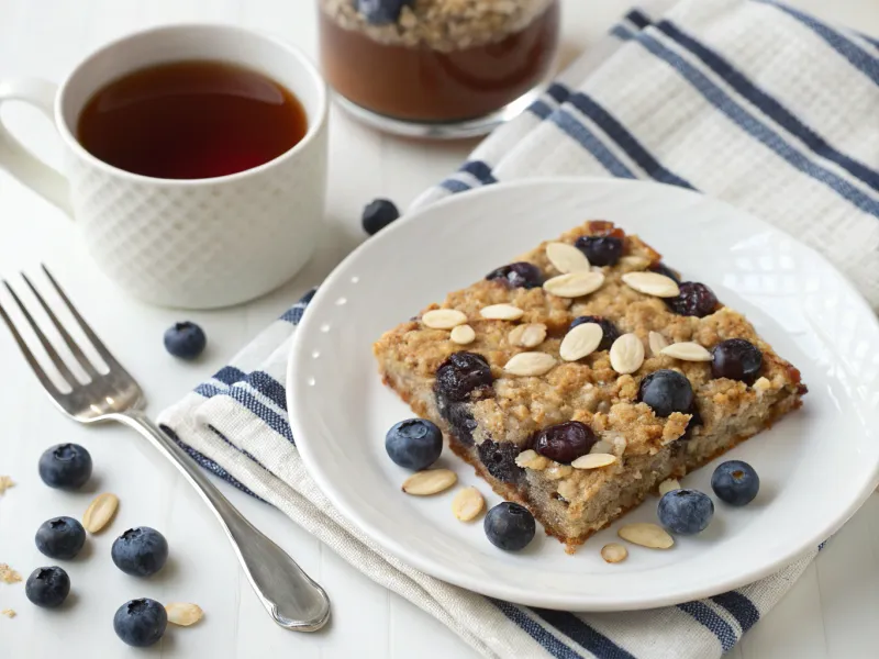 Baked Blueberry Almond Oatmeal