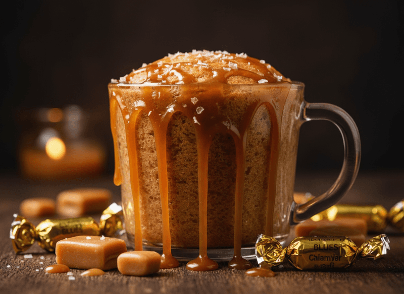 Salted Caramel Mug Cake