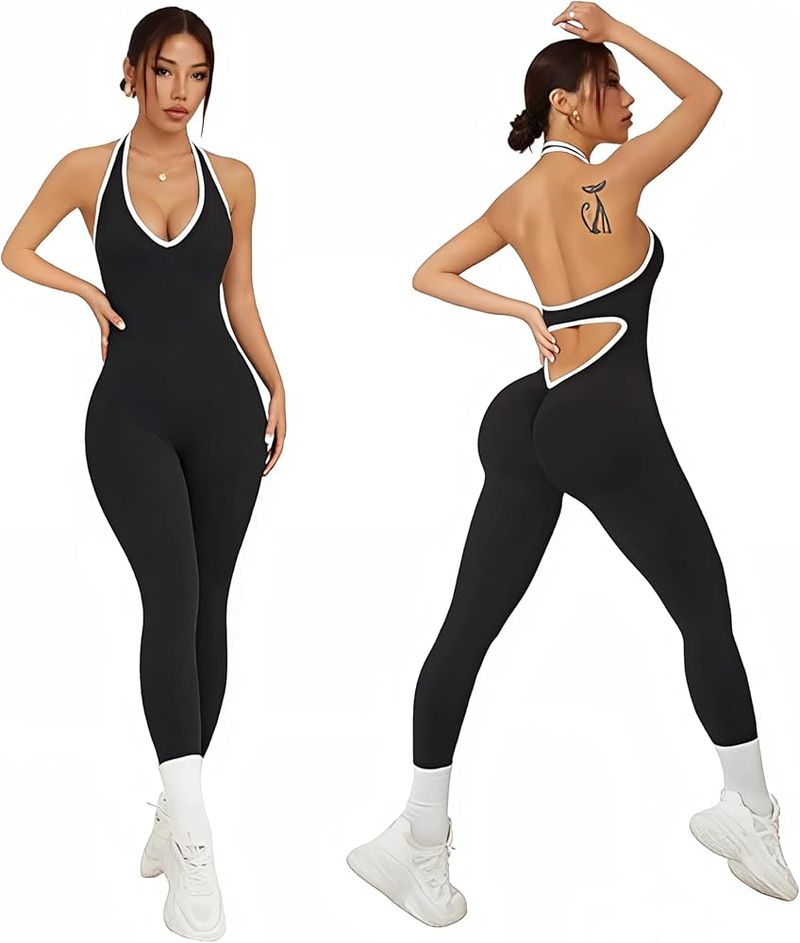 Seamless Unitard/One-Piece Pilates Suit