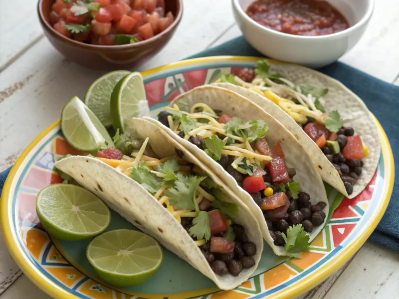 Black Bean and Corn Tacos