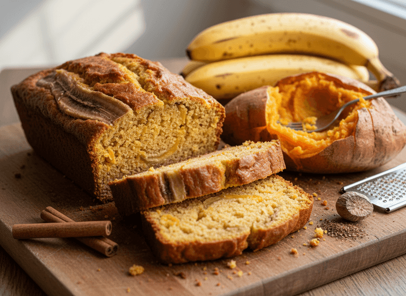 Mashed Roasted Sweet Potato for Moisture