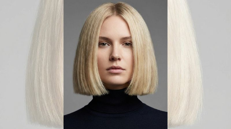 Blunt Cut Bob Just Below the Chin