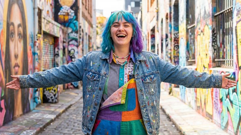 Bold or Unconventional Colors (e.g., vivid red, blue, pastel tones)