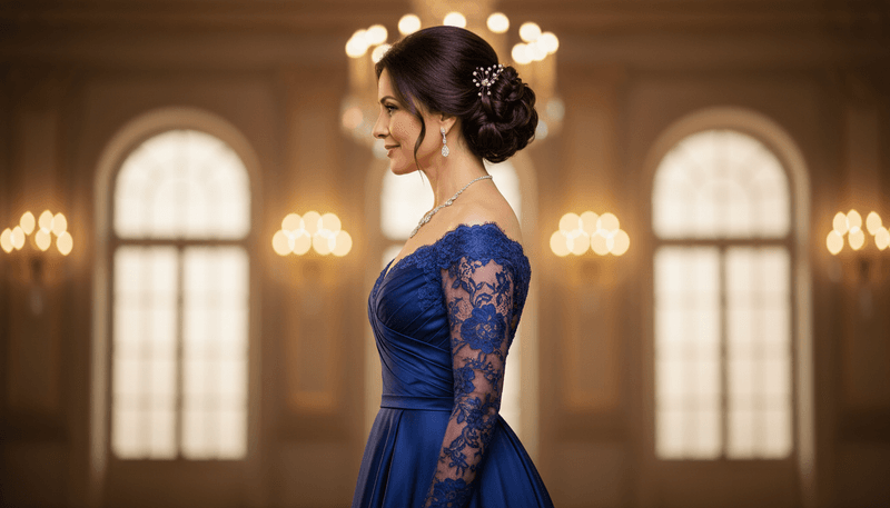 Braided Low Bun with Intricate Detail