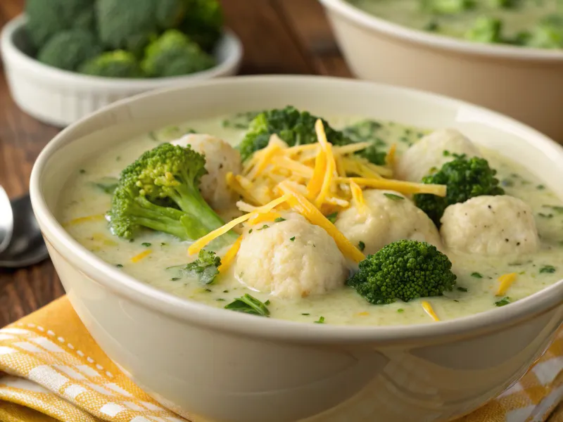 Broccoli Cheddar Gnocchi Soup
