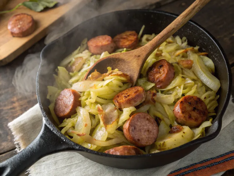 Cabbage and Sausage Skillet