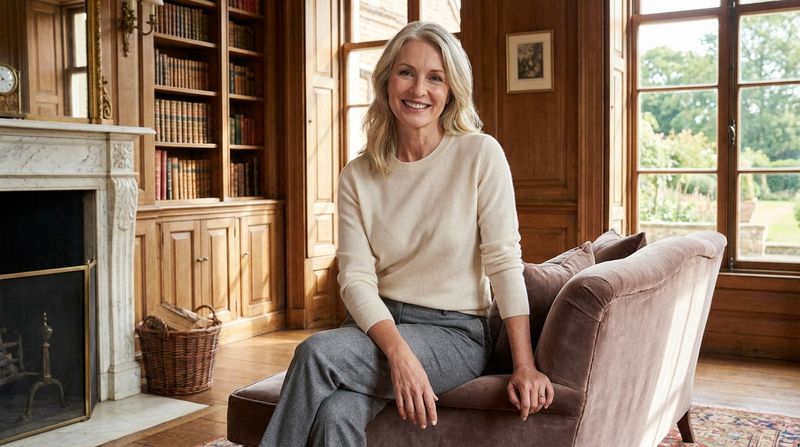 Cashmere Sweater and Trousers