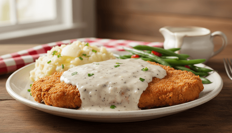 Chicken-Fried Steak with Creamy Gravy