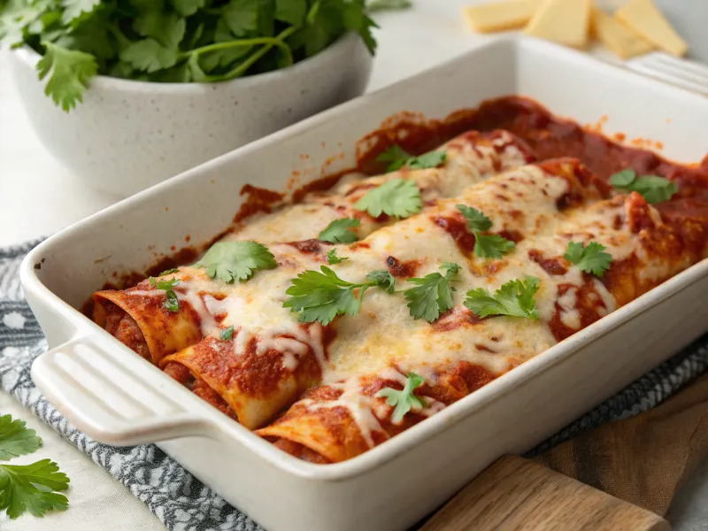 Chicken or Black Bean Enchiladas
