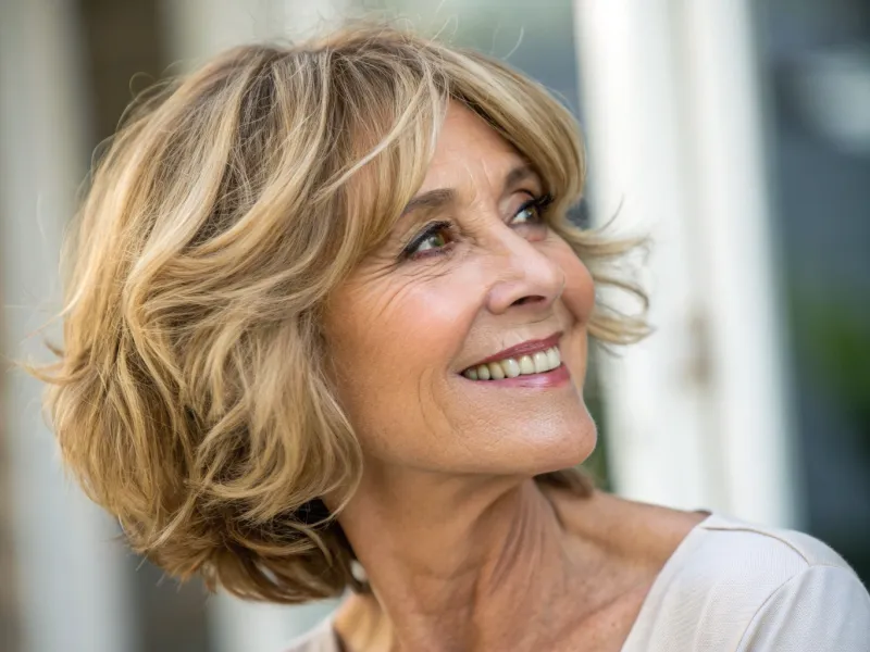 Chin-Length Bob with Soft Waves