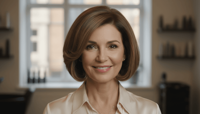 Chin-Length with Tucked Ends