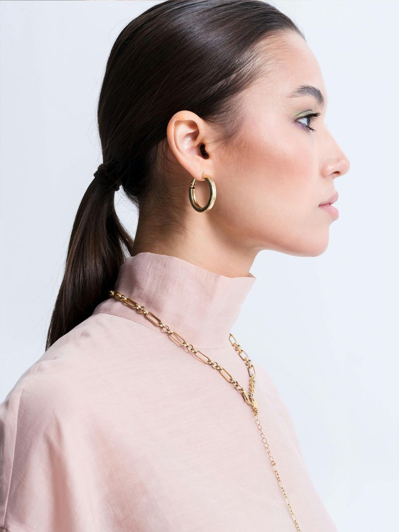 Chunky Gold Hoops & Chains
