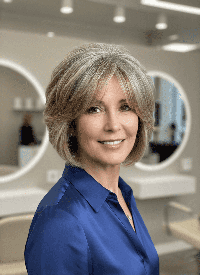 Classic Bob with Modern Bangs