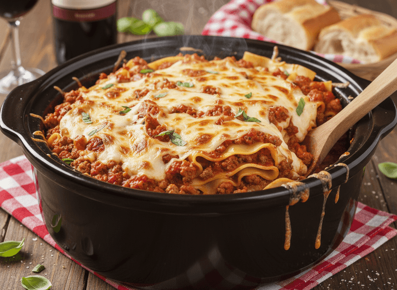 Classic Crock Pot Lasagna (No Boil, No Fuss)