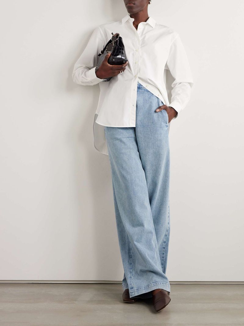 Classic White Button-Down Shirt