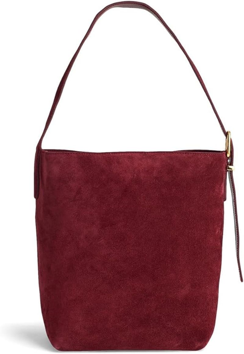Madewell Essential Bucket Tote (Suede/Suede-Look)