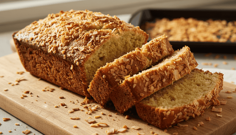 Toasted Coconut Flakes Folded In