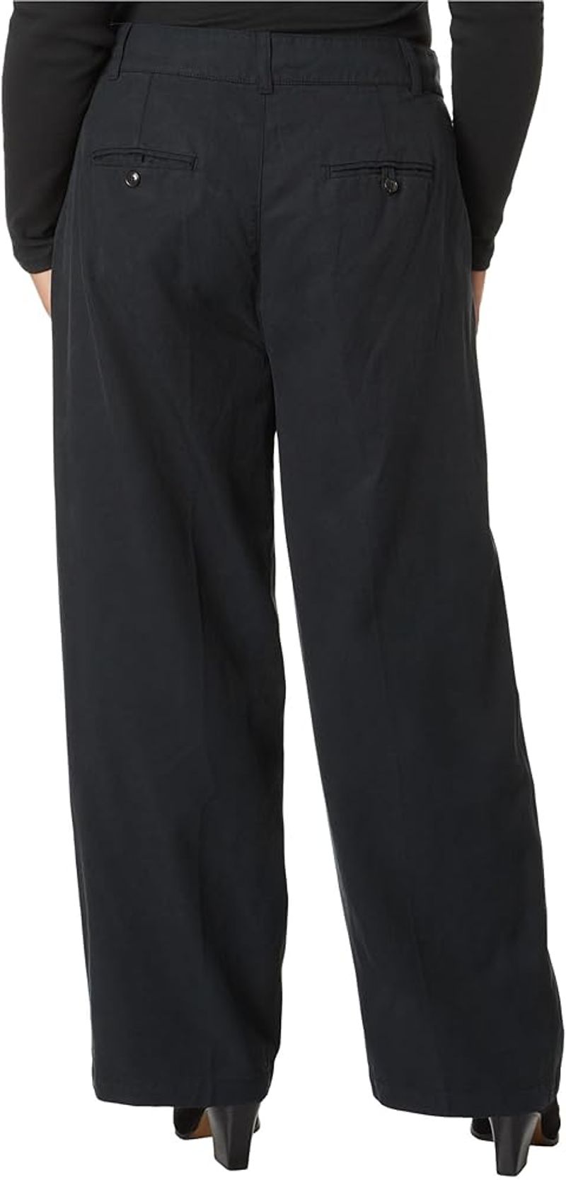 Madewell The Harlow Wide-Leg Pants (True Black)