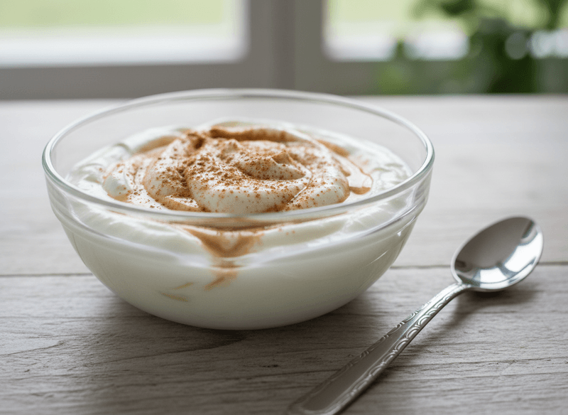 Greek Yogurt with Tahini and Cinnamon