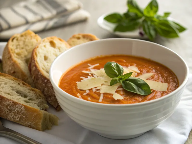 Creamy Parm Tomato Soup