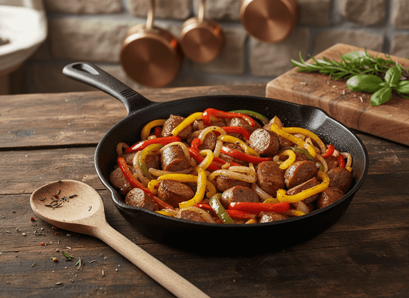 Sausage, Pepper & Onion Skillet