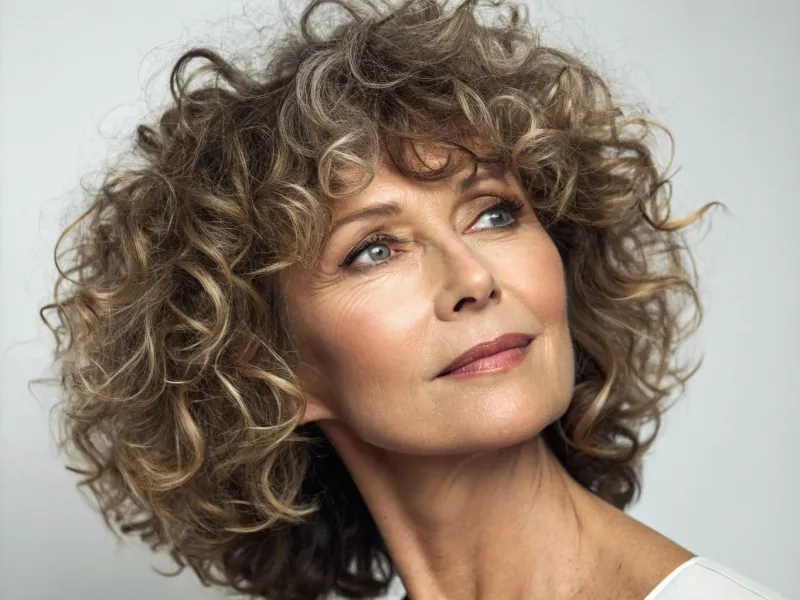 Curly Shag with Fringe