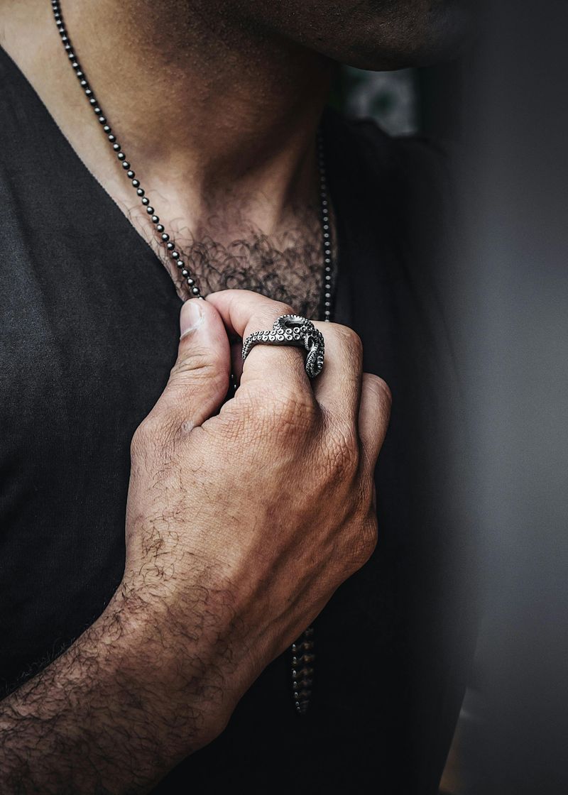 Delicate Jewelry Like Thin Chains, Stacked Rings, and Tiny Bracelets