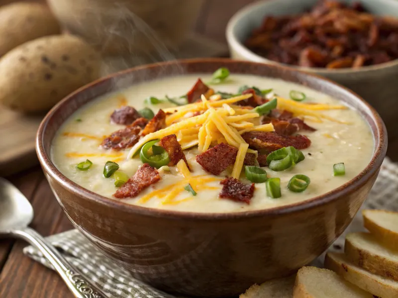 Easy Slow Cooker Potato Soup