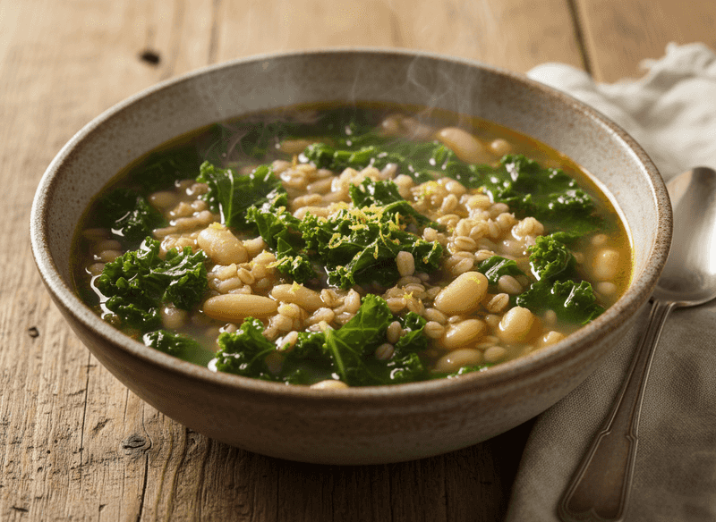 Kale & Farro Soup