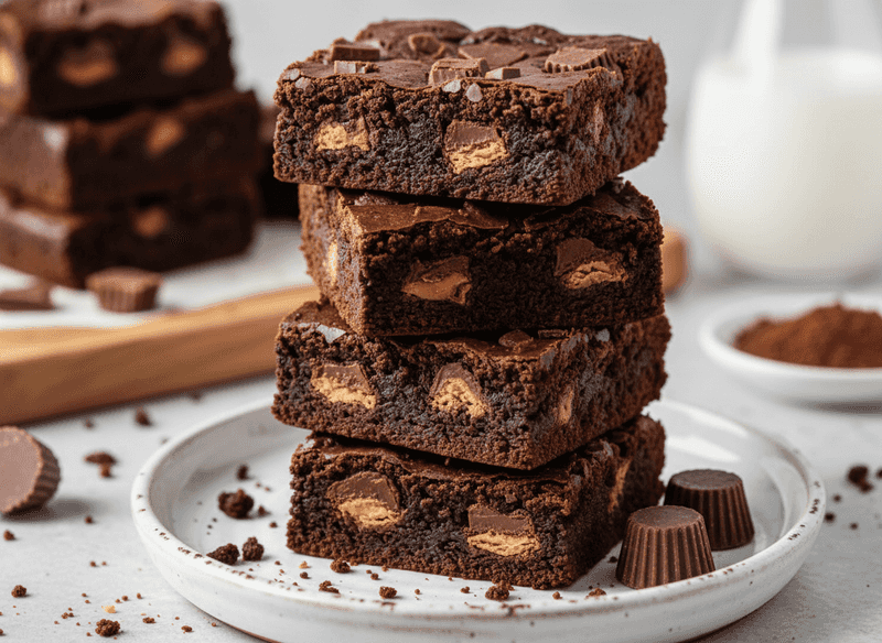 MVP Peanut Butter Cup Brownies