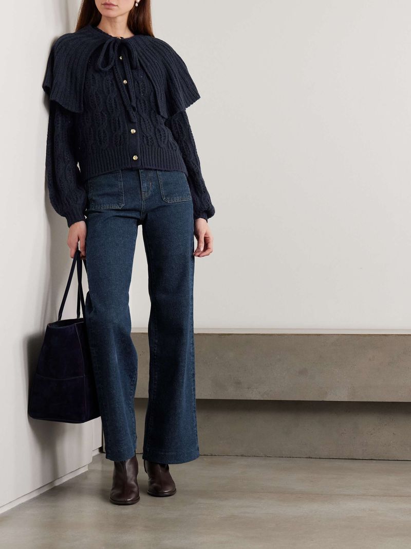 FRAME The Refined High-Rise Wide-Leg Jeans