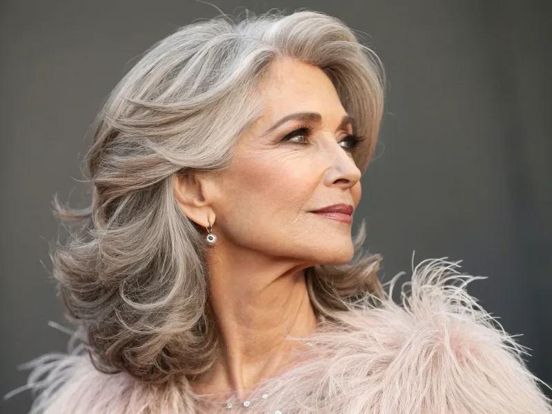 Feathered Mid-Length Cut