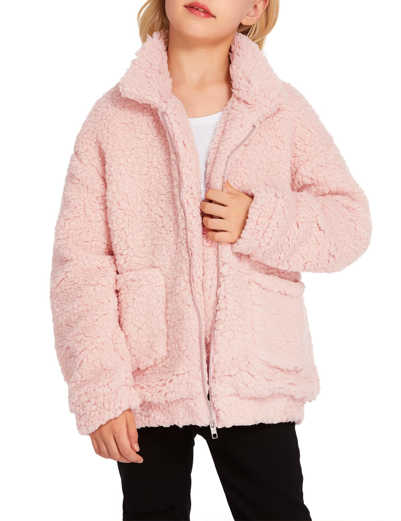 Arshiner Sherpa Fleece Zip Jacket