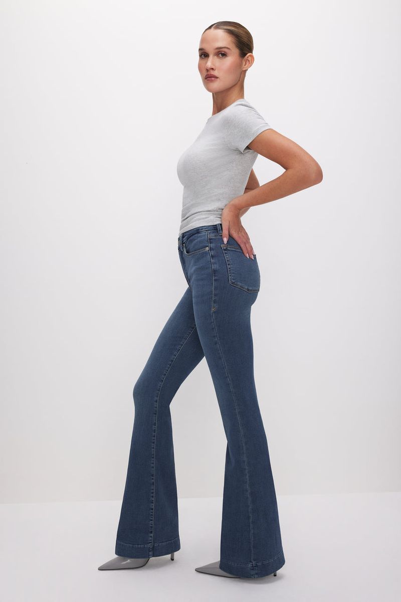 Good American Good Legs High-Waist Flare Jeans